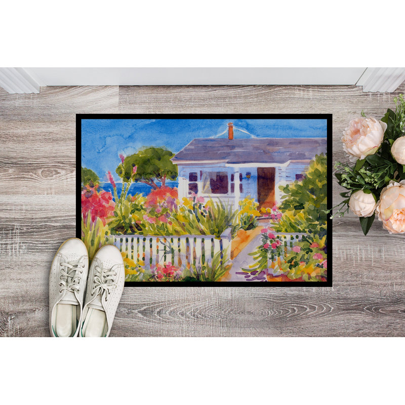 Tapis rectangulaire anti-dérapant pour porte rectangulaire Mooresville, Rectangle 2 pi x 3 pi