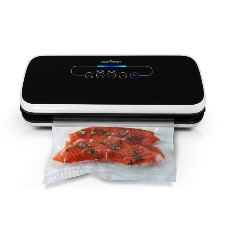 NutriChef Automatic Food Vacuum Sealer, Black