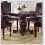 Table de salle à manger et 4 chaises d'appoint 5 pièces