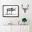 An Elk In Black And White by George Shaw - Single Picture Frame Print-55544844-55544846