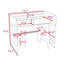 Lit mezzanine en bois avec rangement garde-corps et tiroir-220587537-220587539