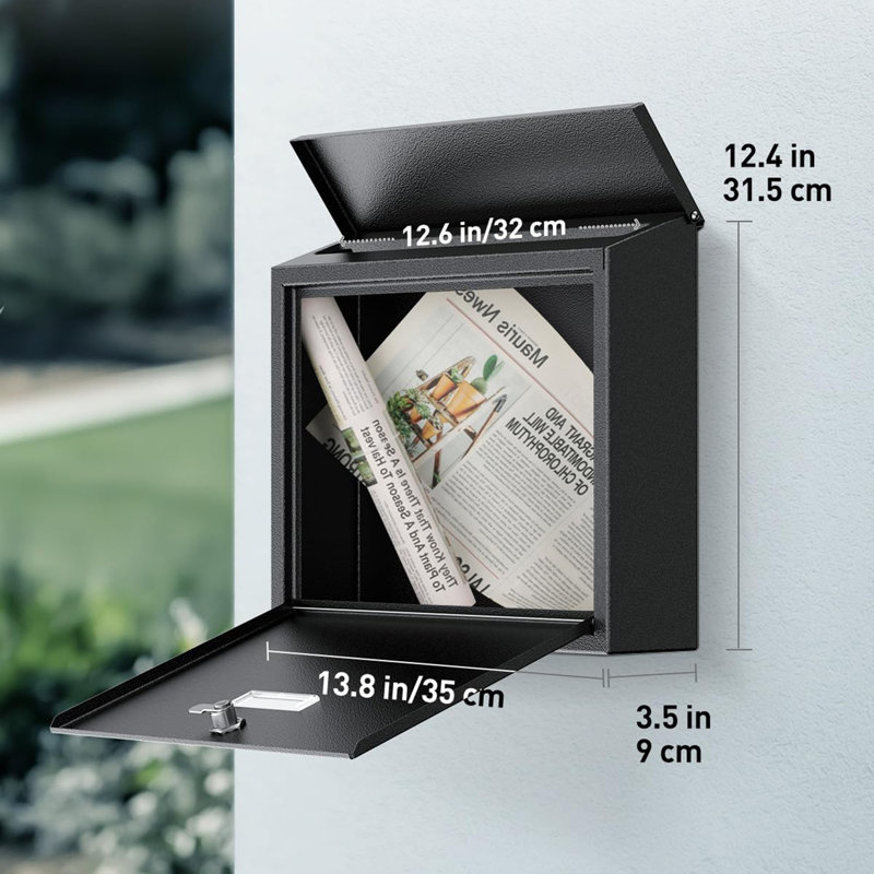 Steel Wall Mounted Post Box