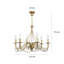 Josephina 6 - Light Candle Style Chandelier