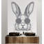 Adhésif décoratif lunettes de soleil lapin, décor de lapin, autocollants de salle de bain 304DRE-1563592385-1563592386