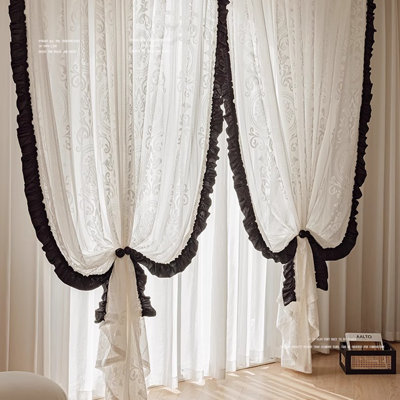 Rideaux pour salon, balcons, rideaux pour l'esthétique de chambre à coucher, 1 panneau