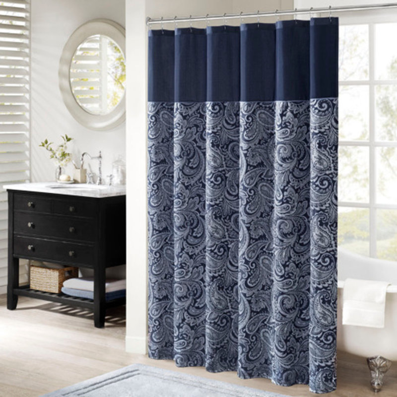 Rideau de douche jacquard