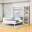 Goudelock Wood Murphy Bed with Shelves and Headboard-1865809056-1865809059