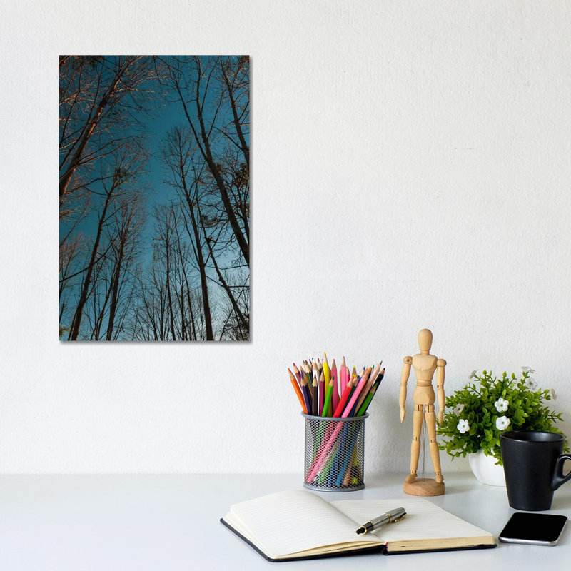 Autumn Path 1 Piece Wrapped Canvas Wall Art, 20.32 cm H x 30.48 cm W