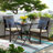Raeni Round 2 - Person Long Bistro Set with Cushions