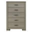 Mobilier de chambre à coucher moderne à 5 tiroirs