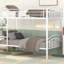 Twin Over Twin Metal Bunk Bed, Divided Into Two Beds For Maximum Versatility And Space Efficiency