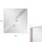 Adoree V Grooved Square Mirror