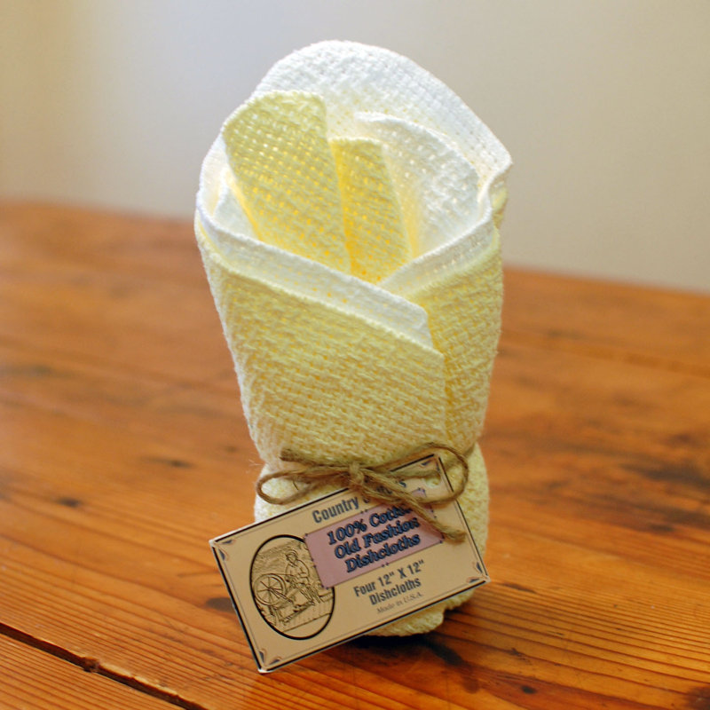 Torchon, Jaune / Blanc