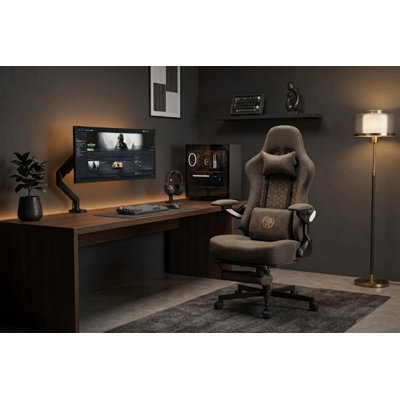 Fauteuil ergonomique pivotant en similicuir