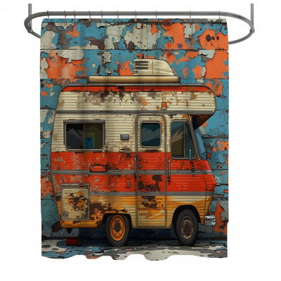 Camper Van Travel Shower Curtain