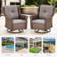 Ensemble de 2 chaises pivotantes avec coussins Mindee-2099748687