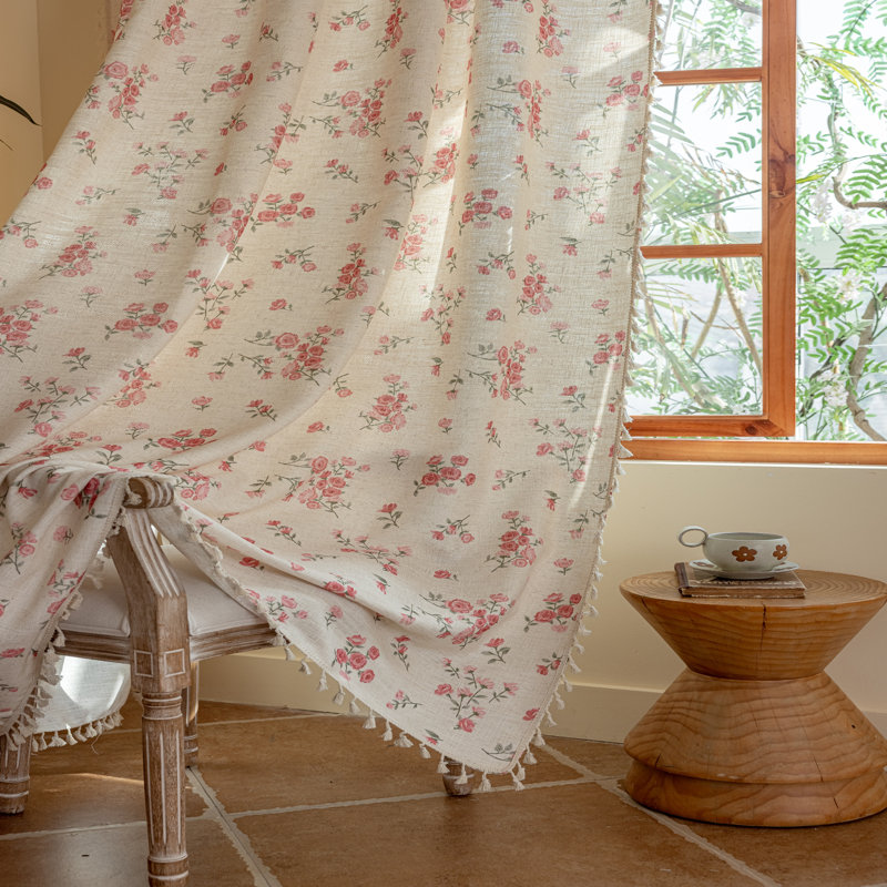 Polyester Exquiste Pattern Print Curtains 2 Panel, 52" W x 84" L