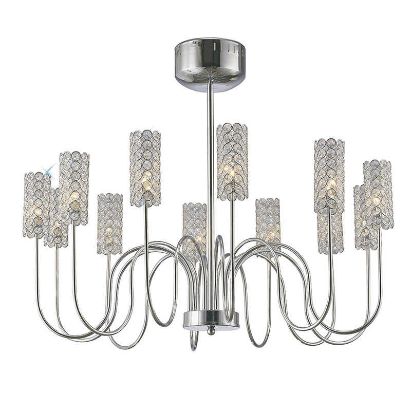 12 - Light Shaded Chandelier