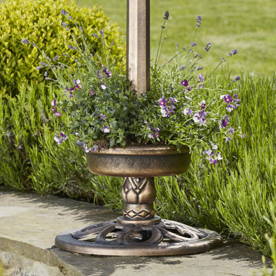 Toscano Grey Solar Powered Metal Solar Light