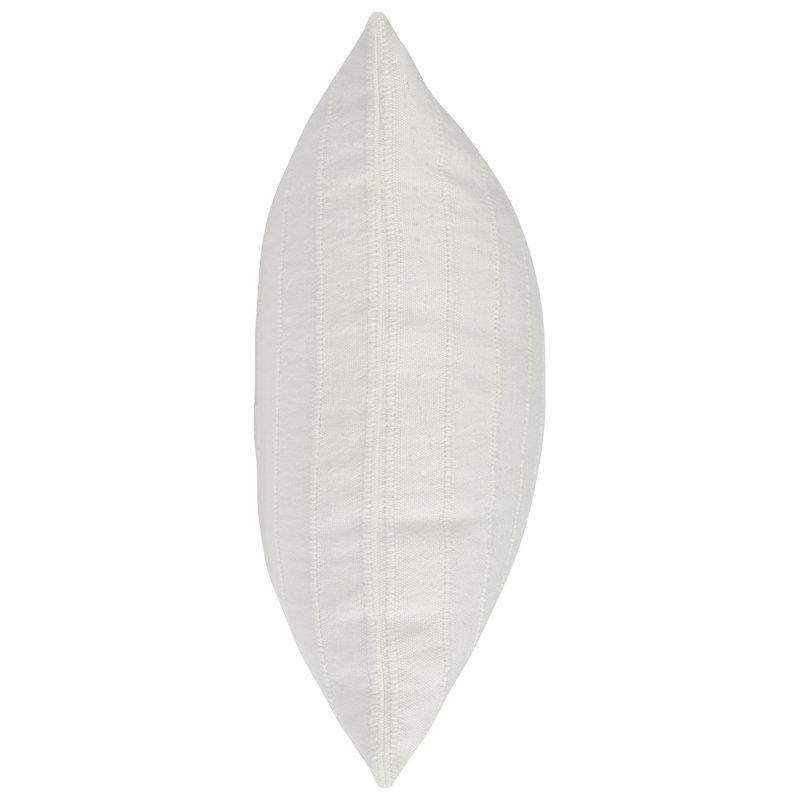 Hendri 22" Square Throw Pillow, White