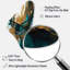 Yanai - Boomerang Shape Large Turquoise Wall Clock - Unique Shape-768312776
