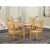 Hendricken - Person Solid Wood Solid Wood Top Four Leg Dining Set