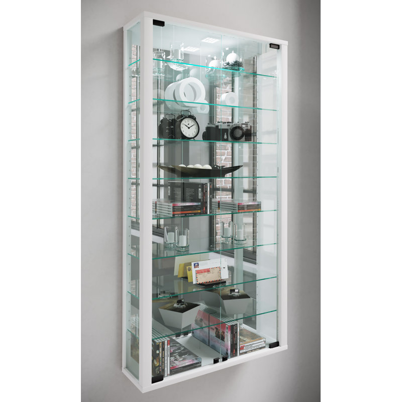 Carlyne Display Cabinet, White, No
