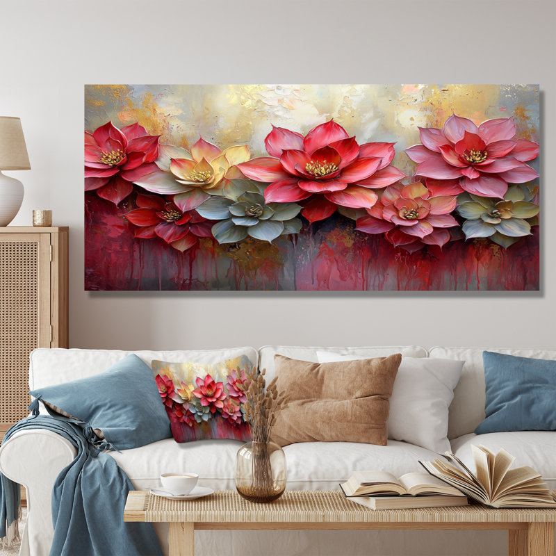 Tawana - Succulent métal, art mural, H 28 po x l 60 po