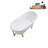 57.5'' x 29.5'' Freestanding Soaking Acrylic Bathtub-83636128-83636120