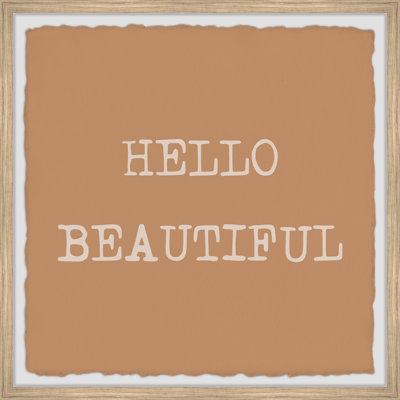 Hello Beautiful V by Marmont Hill - Single Picture Frame Painting