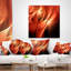 Motif abstrait fractal brun chaud abstrait - Coussin imprimé abstrait-29892518-29892515