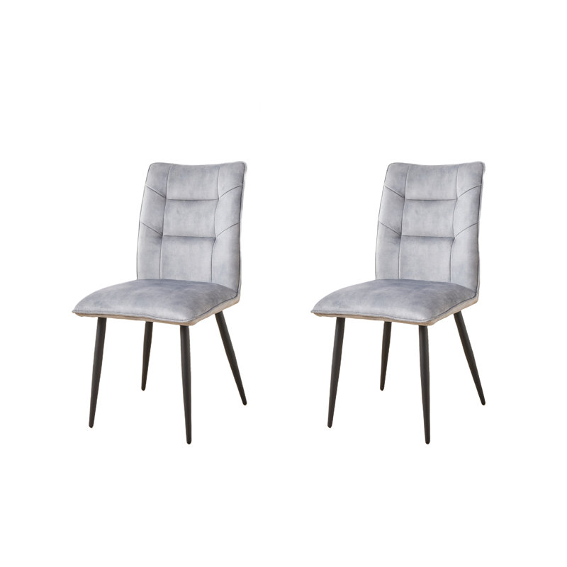 Ensemble de chaises de salle à manger 2 pièces Modern, Gris