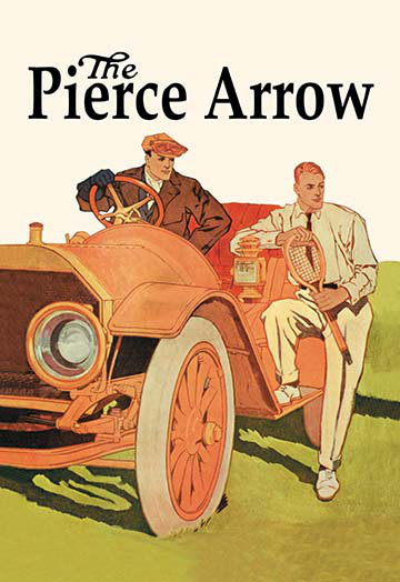 « the pierce-flèche par edward penfield », affiche rétro, H 42 po x l 28 po x P 1,5 po