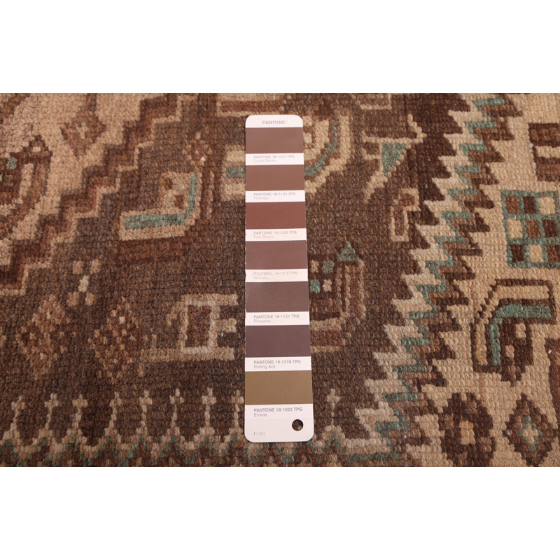 Tapis brun Antalya Vintage 4 pi 3 po x 7 pi 3 po