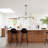 Kelbe 3 - Light Dimmable Modern Linear Chandelier