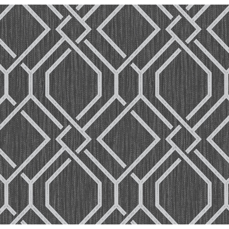Rouleau de papier peint L 33 pi x l 20,9 po Femme, Gris anthracite