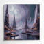 Art mural sur toile mauve Sci Fi Alien planète surface-888423756