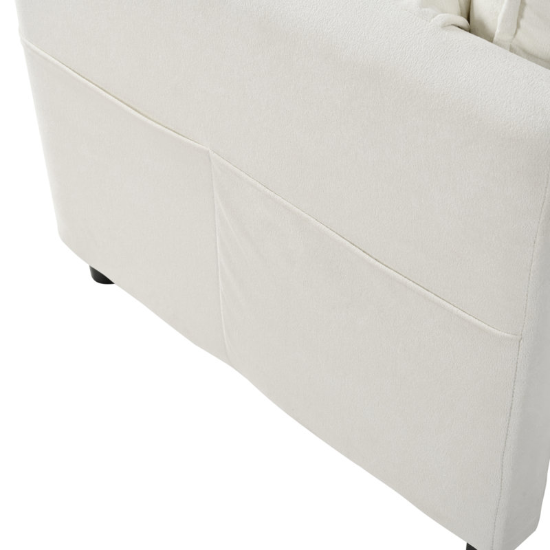 Ensemble de canapés en chenille de luxe, conception modulaire pour le confort du salon