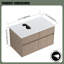 Base de meuble-lavabo mural 32 po, 2 portes à fermeture douce et 1 tiroir-128225913