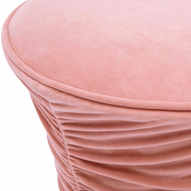 Repose-pieds 16,5 po, Velours rosé