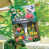 Oiseaux verts/jaunes/rouges