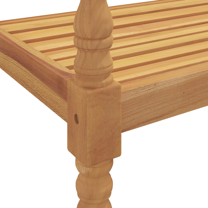 Broomsedge Solid Wood Teak Outdoor Bench