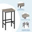 Ensemble de table de cuisine 3 pièces avec tablettes de rangement et 2 tabourets de bar-1717686230