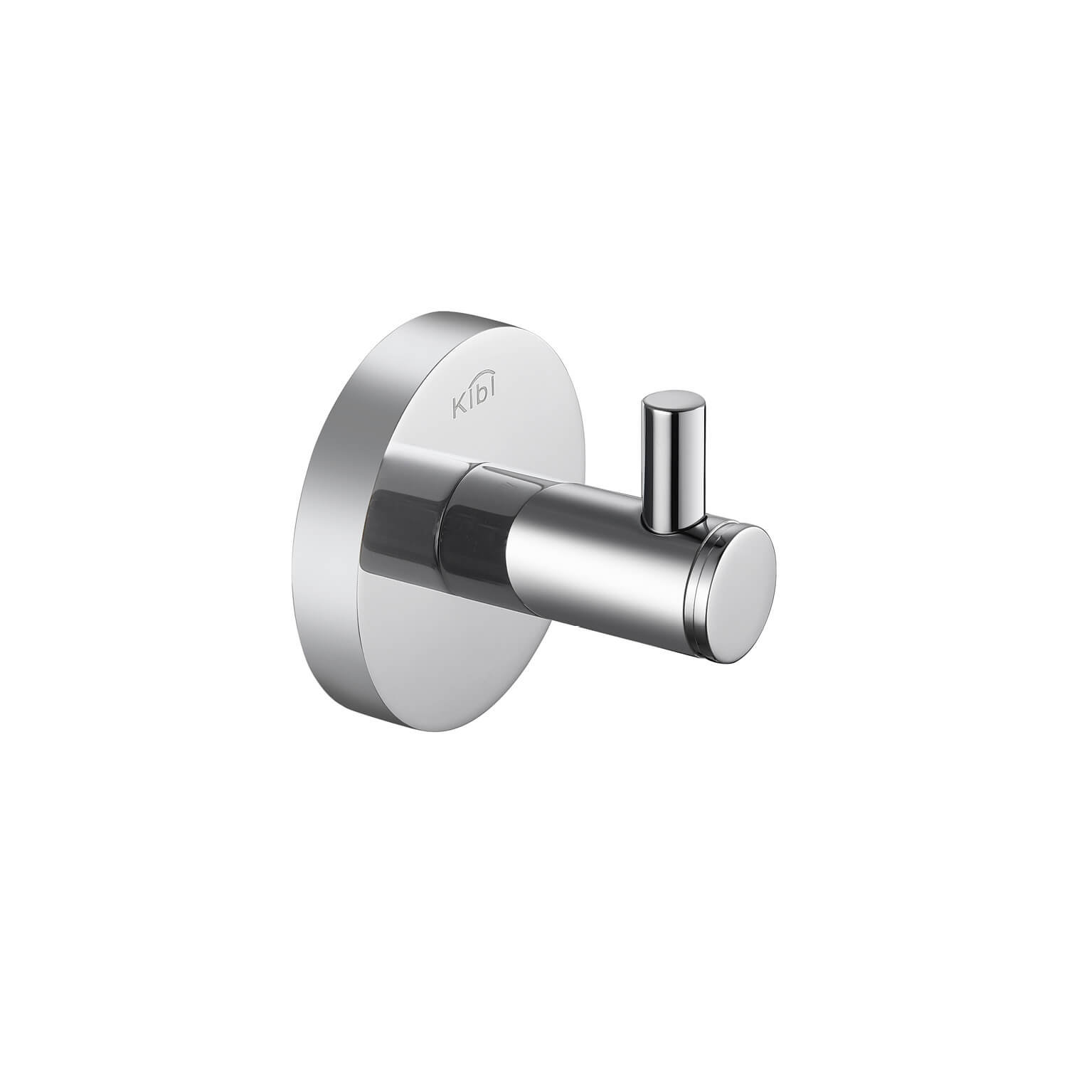 Circular Wall-Mounted Robe Hook, Chrome