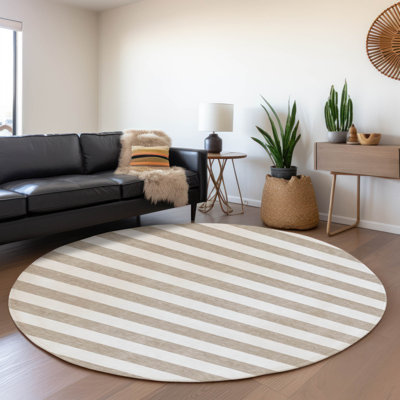 Premium Machine Washable Cerrito AMF528 Taupe Rug