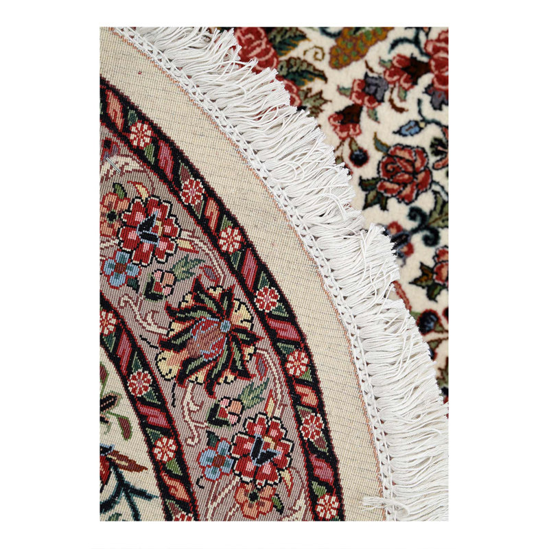 Fine Hand knotted Persian Bidjar round rug 3'5"X 3'5"