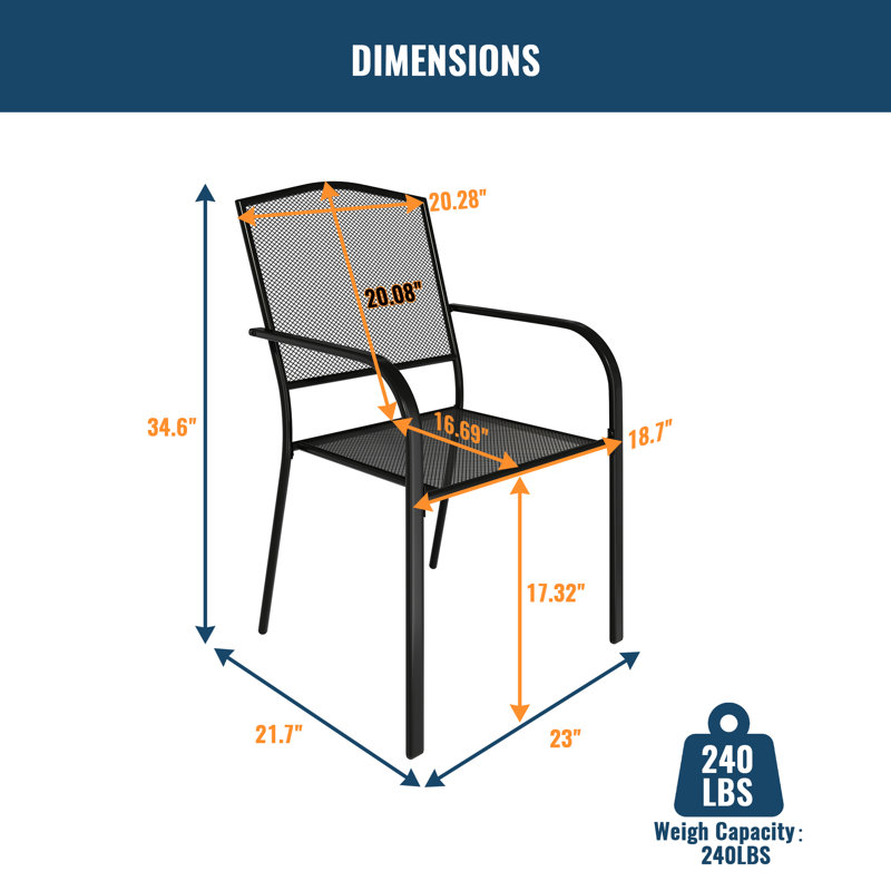 Chaise de salle à manger d'extérieur Katonna