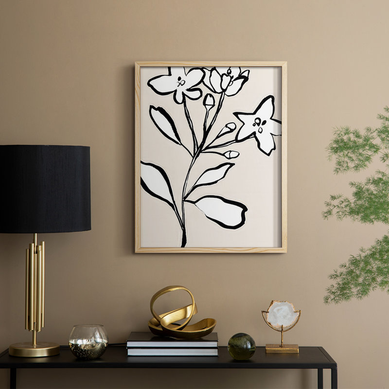 Here with You II Framed Print - Solid Wood, Natural, 21" H x 17" W