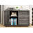 Alveiro 39'' Wide 3-Drawer Mobile File Cabinet with Power Outlets