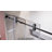 Uks04 46 In. To 49 In. X 76 In. H Frameless Sliding Shower Door In Matte Black With 3/8 In. (10mm) Clear Glass -120409410-123516751